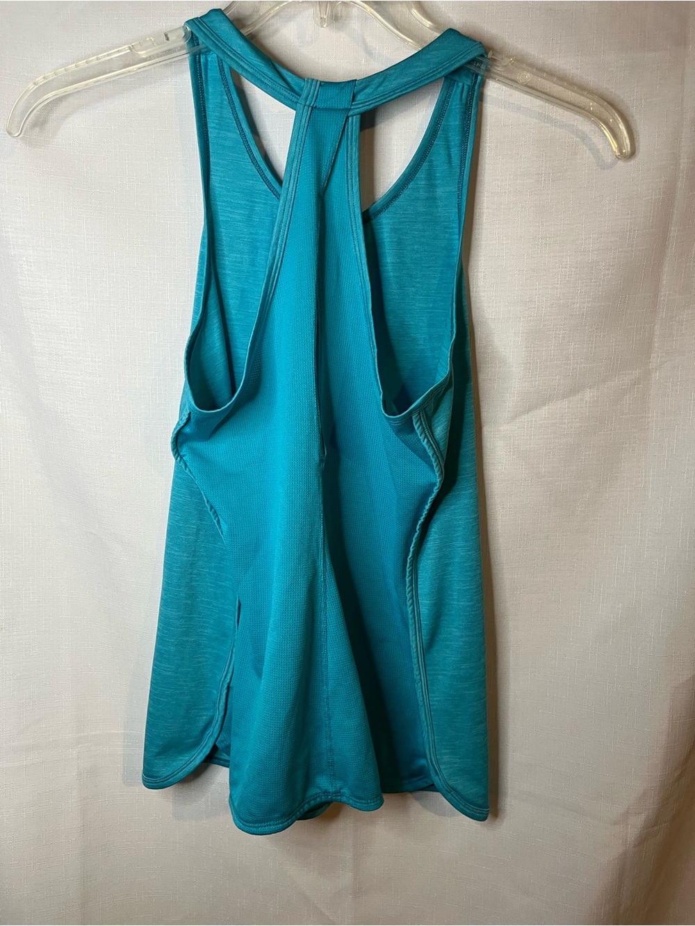 The North Face Heathered Teal Athletic Tank with T-Back - Picture 4 of 4
